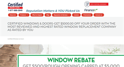 Desktop Screenshot of certifiedwindows.ca